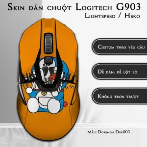 Skin dán chuột Logitech G903 mẫu Doremon Dor003