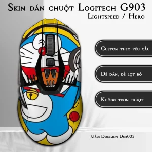 Skin dán chuột Logitech G903 mẫu Doremon Dor005