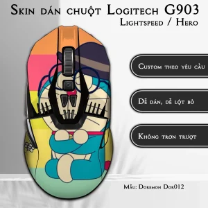Skin dán chuột Logitech G903 mẫu Doremon Dor012