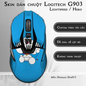 Skin dán chuột Logitech G903 mẫu Doremon Dor013
