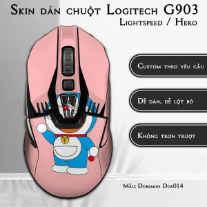 Skin dán chuột Logitech G903 mẫu Doremon Dor014