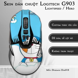 Skin dán chuột Logitech G903 mẫu Doremon Dor018