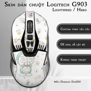 Skin dán chuột Logitech G903 mẫu Doremon Dor024