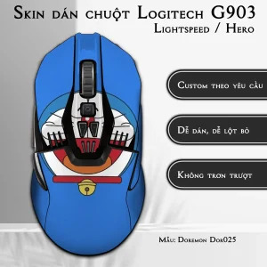 Skin dán chuột Logitech G903 mẫu Doremon Dor025