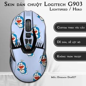 Skin dán chuột Logitech G903 mẫu Doremon Dor027