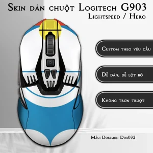 Skin dán chuột Logitech G903 mẫu Doremon Dor032
