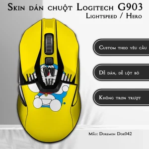 Skin dán chuột Logitech G903 mẫu Doremon Dor042