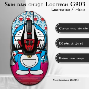 Skin dán chuột Logitech G903 mẫu Doremon Dor043