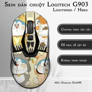 Skin dán chuột Logitech G903 mẫu Doremon Dor048