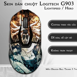 Skin dán chuột Logitech G903 mẫu Dragon Ball Trunks 3 7vnr90