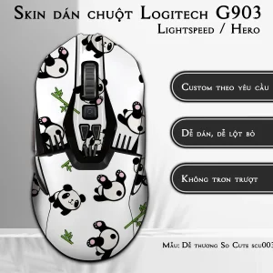 Skin dán chuột Logitech G903 mẫu Dễ thương So Cute scu003
