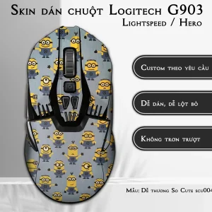 Skin dán chuột Logitech G903 mẫu Dễ thương So Cute scu004