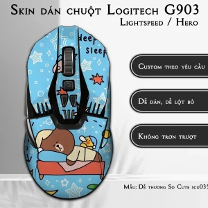 Skin dán chuột Logitech G903 mẫu Dễ thương So Cute scu035