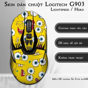 Skin dán chuột Logitech G903 mẫu Dễ thương So Cute scu040