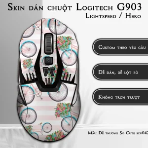 Skin dán chuột Logitech G903 mẫu Dễ thương So Cute scu042