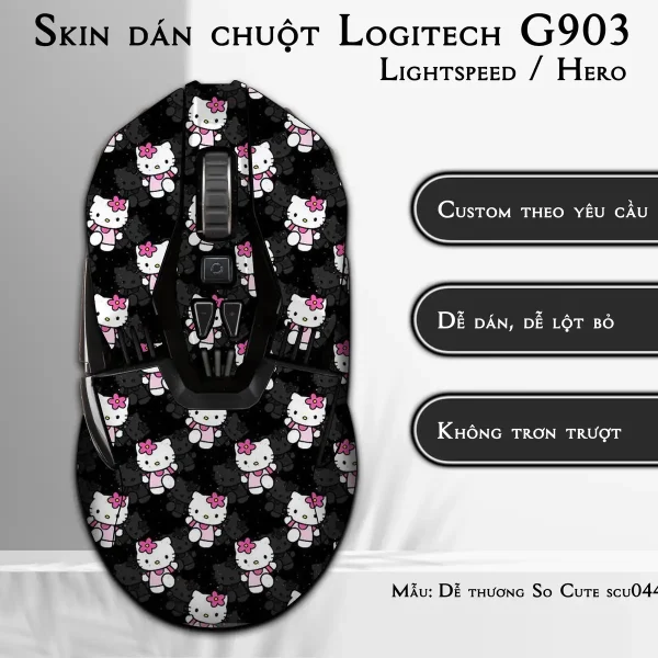 Skin dán chuột Logitech G903 mẫu Dễ thương So Cute scu044