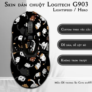 Skin dán chuột Logitech G903 mẫu Dễ thương So Cute scu055_