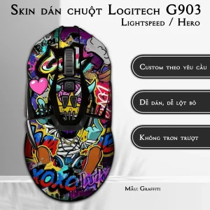 Skin dán chuột Logitech G903 mẫu Graffiti