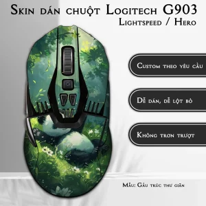 Skin dán chuột Logitech G903 mẫu Gấu trúc thư giãn