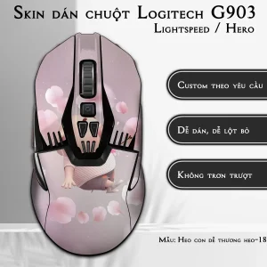 Skin dán chuột Logitech G903 mẫu Heo con dễ thương heo-187