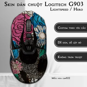 Skin dán chuột Logitech G903 mẫu hoa lsm022