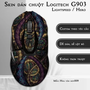 Skin dán chuột Logitech G903 mẫu Hoa văn hov009