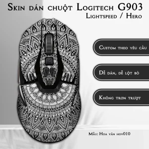 Skin dán chuột Logitech G903 mẫu Hoa văn hov010