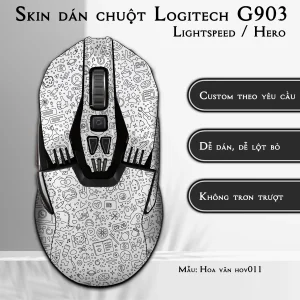 Skin dán chuột Logitech G903 mẫu Hoa văn hov011