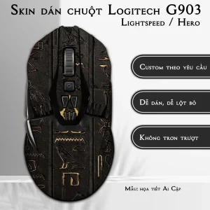Skin dán chuột Logitech G903 mẫu họa tiết Ai Cập