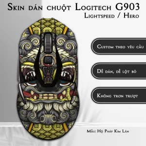 Skin dán chuột Logitech G903 mẫu Hộ Pháp Kim Lân