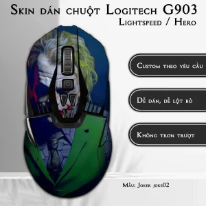 Skin dán chuột Logitech G903 mẫu Joker joke02