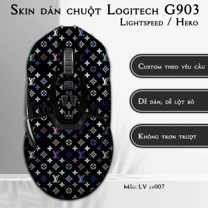 Skin dán chuột Logitech G903 mẫu LV lv007