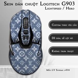 Skin dán chuột Logitech G903 mẫu LV Supreme lv016