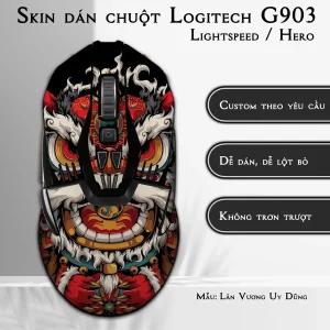 Skin dán chuột Logitech G903 mẫu Lân Vương Uy Dũng