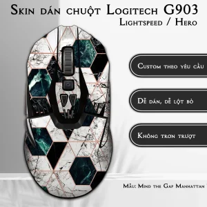 Skin dán chuột Logitech G903 mẫu Mind the Gap Manhattan Trial074