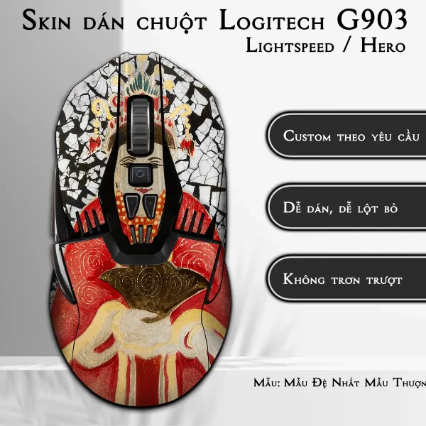Skin dán chuột Logitech G903 mẫu Mẫu Đệ Nhất Mẫu Thượng Thiên lsm029