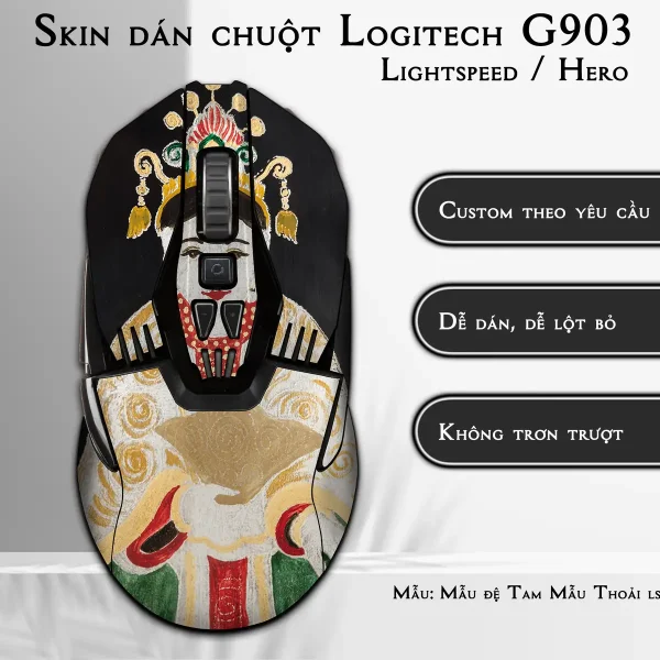Skin dán chuột Logitech G903 mẫu Mẫu đệ Tam Mẫu Thoải lsm031