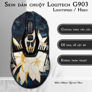 Skin dán chuột Logitech G903 mẫu Mộng Quỳnh Hoa