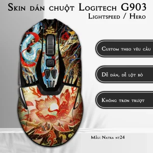 Skin dán chuột Logitech G903 mẫu Natra nt24
