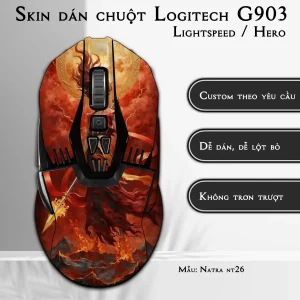 Skin dán chuột Logitech G903 mẫu Natra nt26