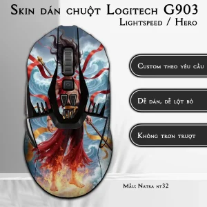 Skin dán chuột Logitech G903 mẫu Natra nt32