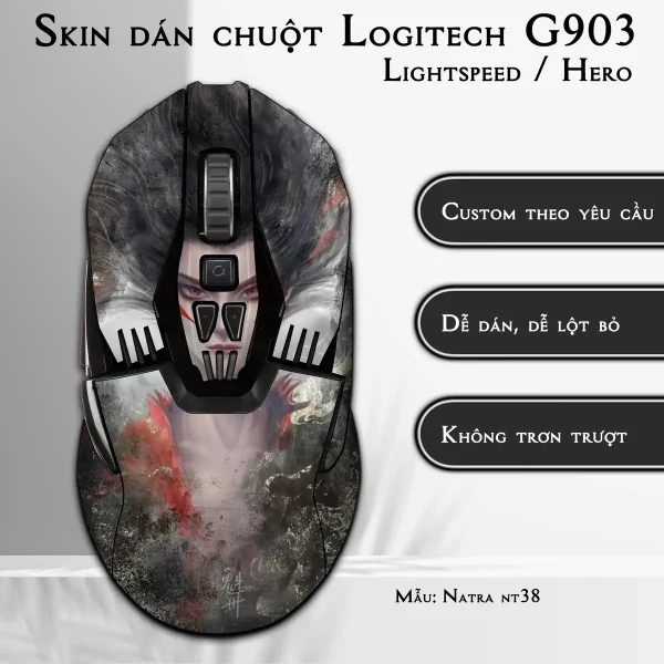 Skin dán chuột Logitech G903 mẫu Natra nt38