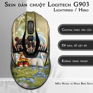 Skin dán chuột Logitech G903 mẫu Natra và Ngao Bính Socute nt08