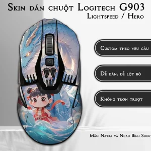 Skin dán chuột Logitech G903 mẫu Natra và Ngao Bính Socute nt10