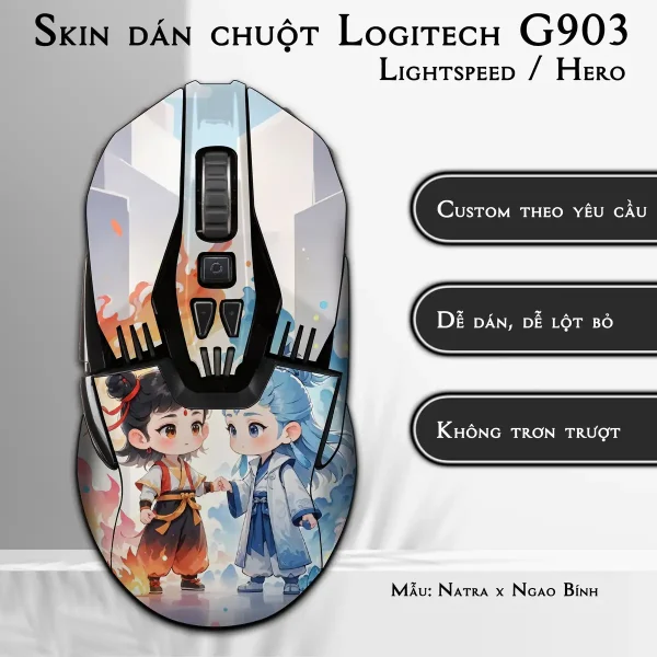 Skin dán chuột Logitech G903 mẫu Natra x Ngao Bính