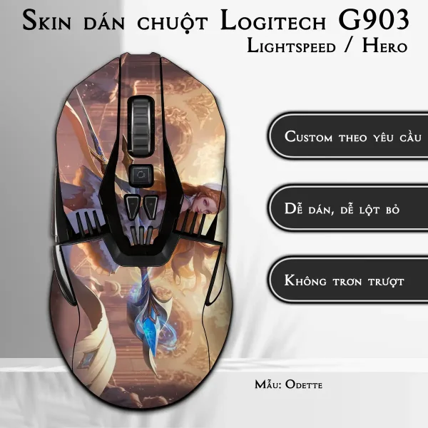 Skin dán chuột Logitech G903 mẫu Odette