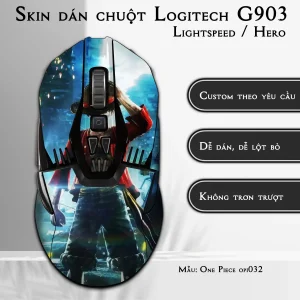 Skin dán chuột Logitech G903 mẫu One Piece opi032