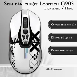 Skin dán chuột Logitech G903 mẫu Printstream