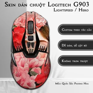 Skin dán chuột Logitech G903 mẫu Quốc Sắc Phương Hoa