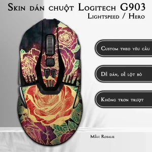 Skin dán chuột Logitech G903 mẫu Rosalie